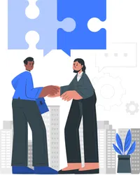 Team collaborating in a vibrant office, representing organizational culture